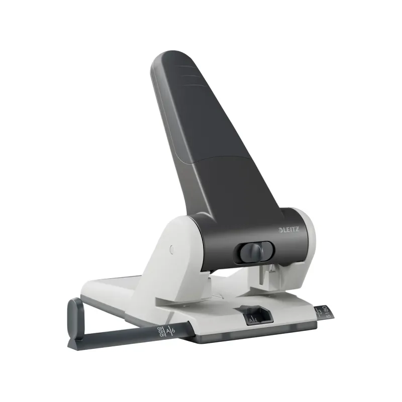 Leitz - Περφορατέρ Heavy Duty 5180 2 Τρυπών, 65 Φύλλων Άσπρο/Μαύρο 5180-00-95