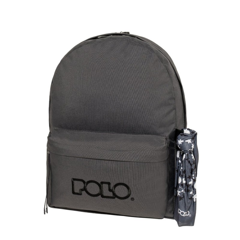 Polo – Original Double Σακίδιο Πλάτης Με Μαντήλι, Titanium-Black 2026 9-01-235-2620 + Δώρο Διορθωτική Ταινία Edding