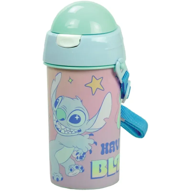 Gim - Παγούρι Πλαστικό, Lilo & Stitch 500ml-2 Σχέδια 552-04209