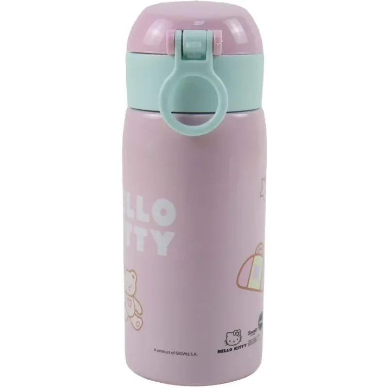 Gim - Παγούρι Ανοξείδωτο Με Καλαμάκι, Hello Kitty 500 ml 557-97199
