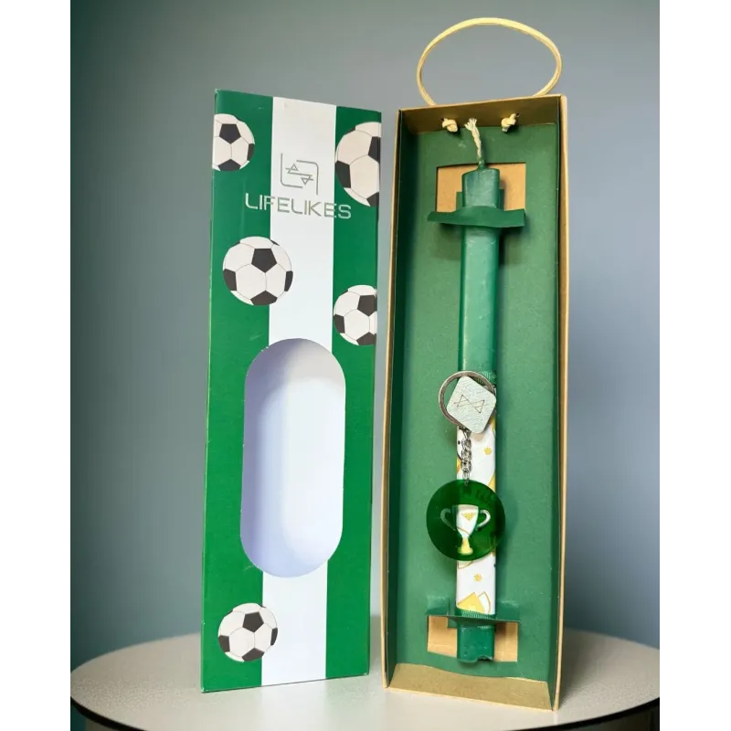 Life Likes - Λαμπάδα Ποδόσφαιρο Πράσινο 5801