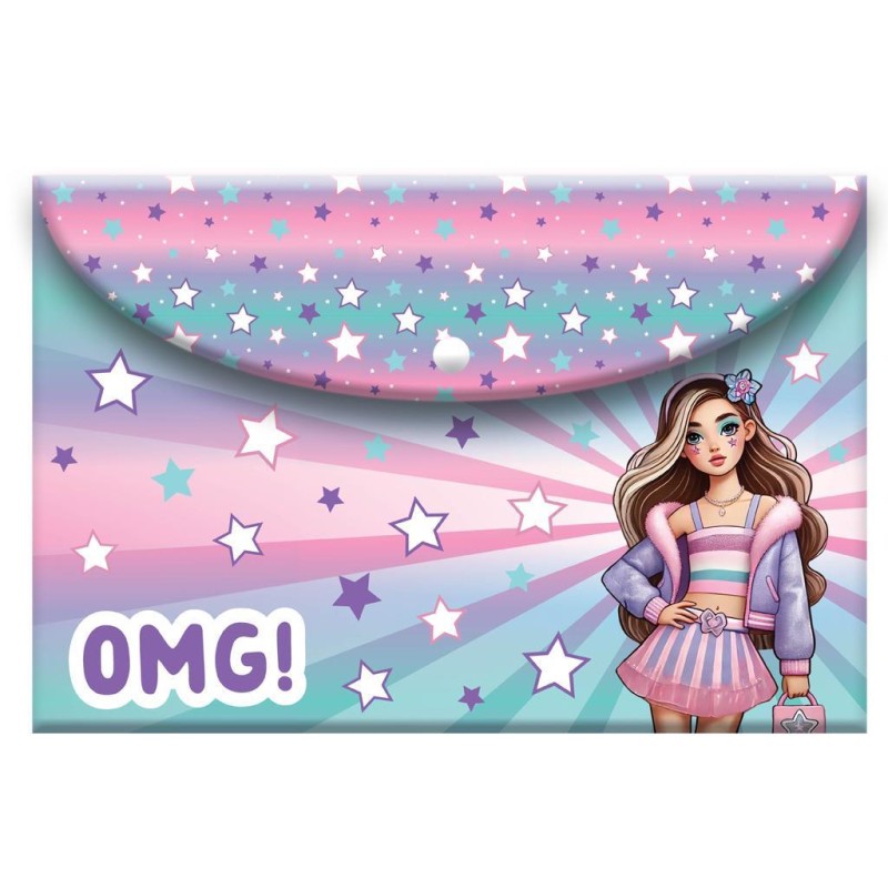 Diakakis - Φάκελος Κουμπί A4 Must, Fashion Girl 587337