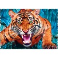 Trefl - Puzzle Crazy Shapes, Facing A Tiger 600 pcs 11110