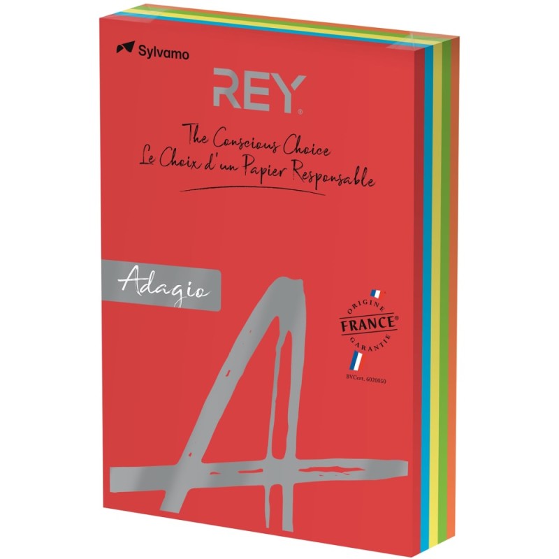 Rey - Χαρτί Εκτύπωσης, Mix Intense A4 160gr 250 Φύλλα (1 Δεσμίδα) 6020050