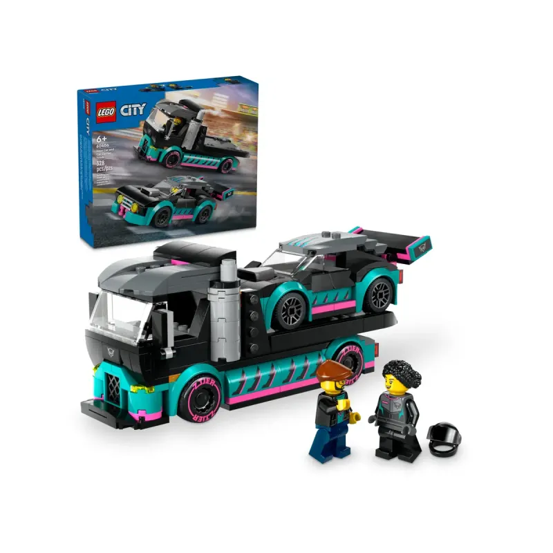 Lego City - Race Car and Car Carrier Truck 60406