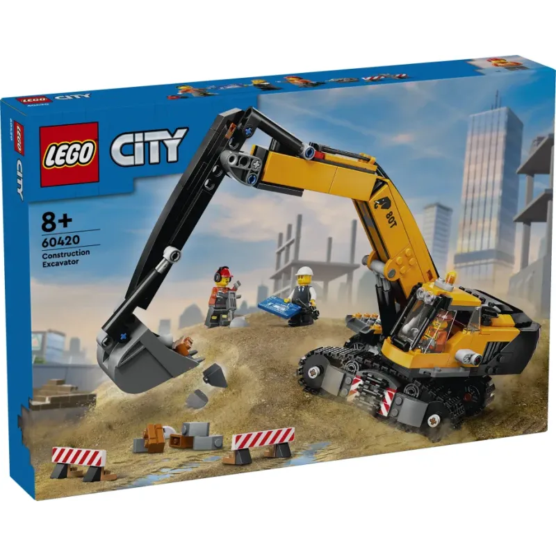 Lego City - Yellow Construction Excavator 60420