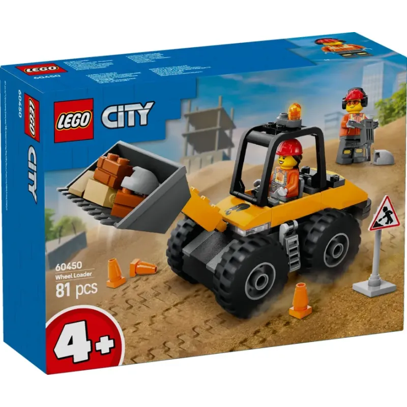 Lego City - Yellow Construction Wheel Loader 60450