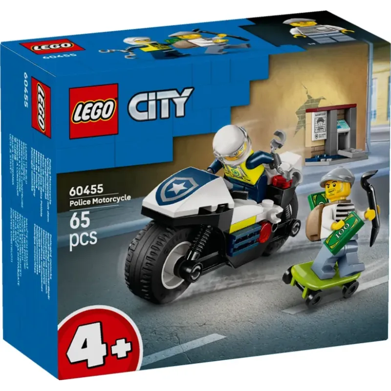 Lego City - Police Motorcycle Chase 60455