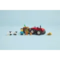 Lego City - Red Farm Tractor With Trailer & Sheep 60461