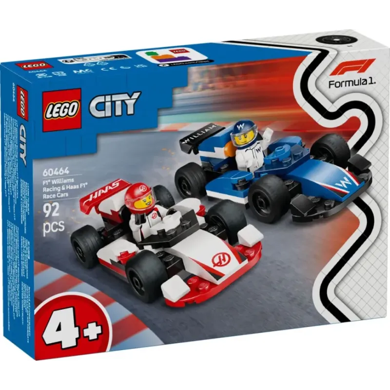 Lego City - Αγωνιστικά Αυτοκίνητα F1® Williams Racing & Haas 60464