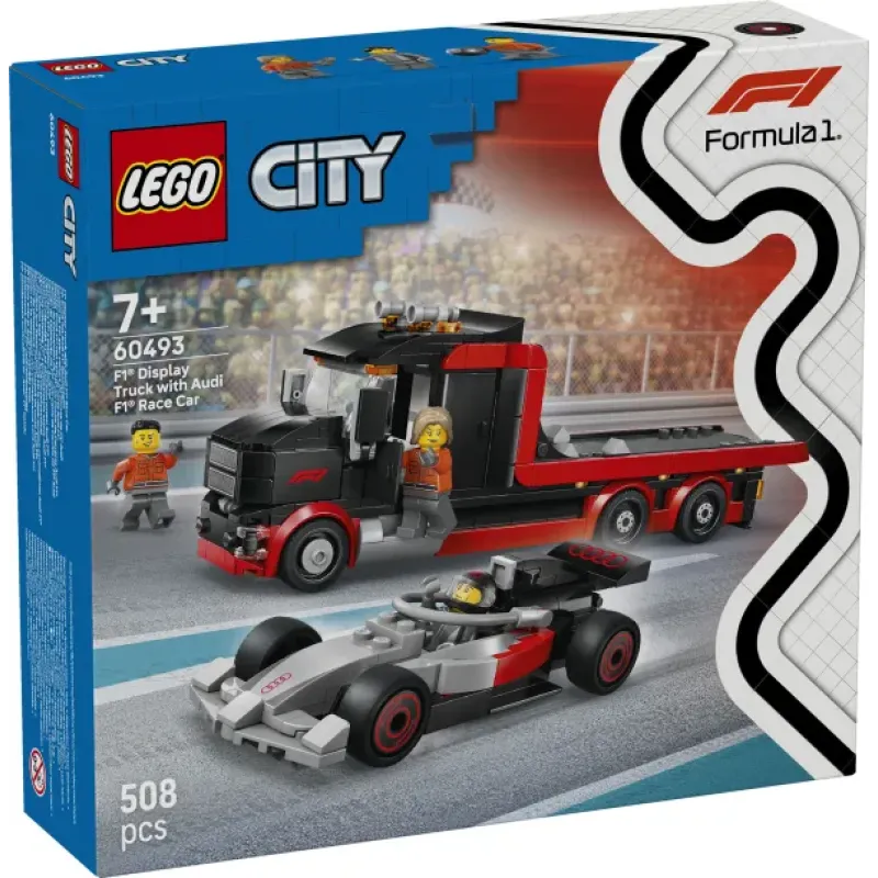 Lego City - F1 Display Truck With AUDI F1 Race Car 60493