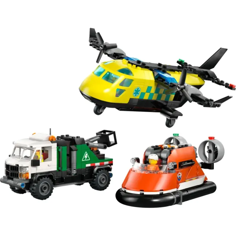 Lego City - Airplane, Service Truck & Hovercraft Remix 60505