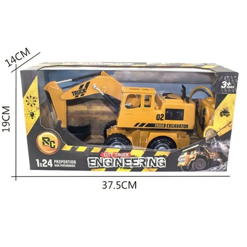 Luna - Τηλεκατευθυνόμενος Εκσκαφέας 1:24 27MHZ Με Φως 623165