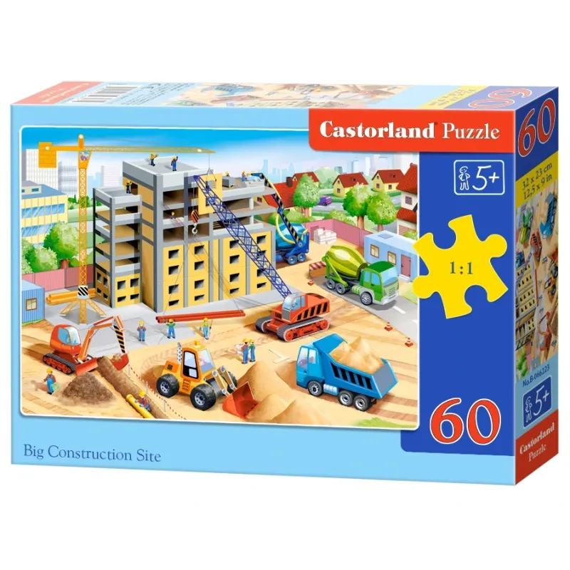Castorland - Puzzle, Big Construction Site 60 Pcs 66223