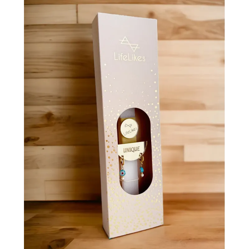 Life Likes - Λαμπάδα Unique Με Σκουλαρίκια, Χρυσά 6714