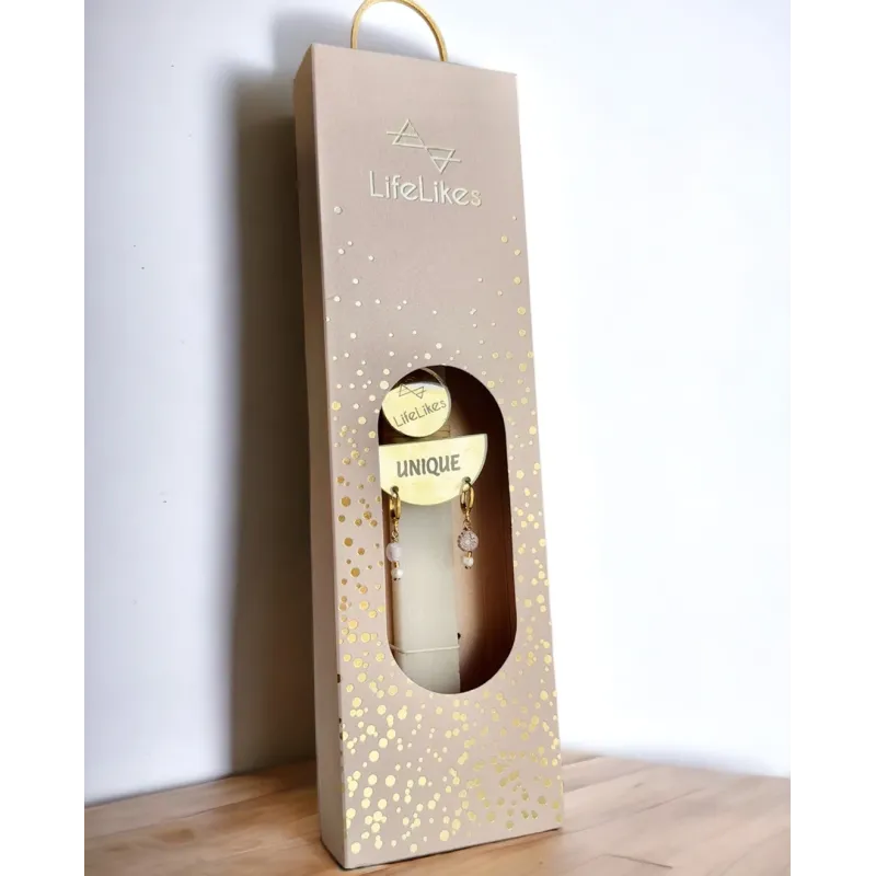 Life Likes - Λαμπάδα Unique Με Σκουλαρίκια, Χρυσά 6714