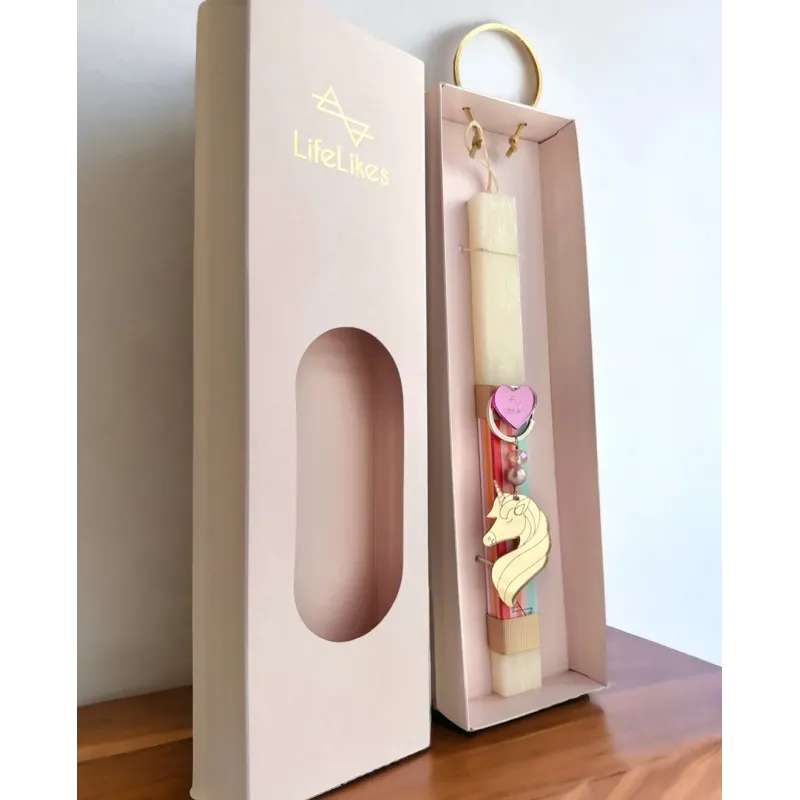 Life Likes - Λαμπάδα Μονόκερος Μπρελόκ, Ροζ 6724