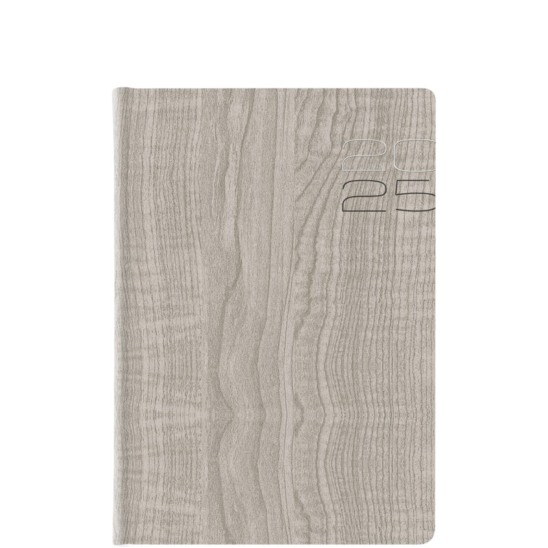 Θεοφύλακτος - Ημερήσιο Ημερολόγιο, 2025 Woodline Flat 17x24cm Grey 687KC.D71