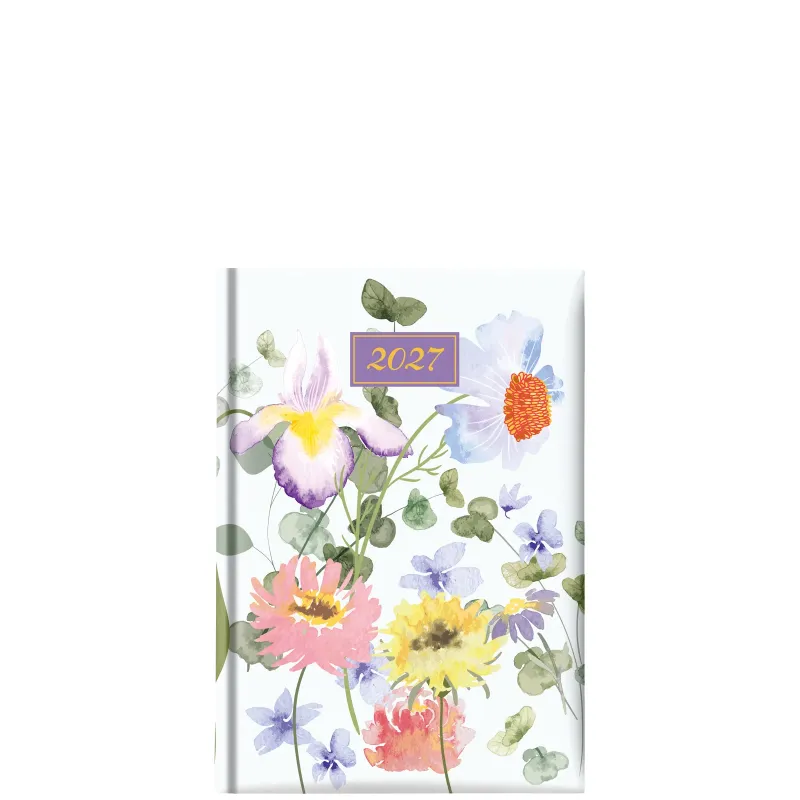 Θεοφύλακτος - Ημερήσιο Ημερολόγιο Fancy M 2027, Iris and Violets 14.5x20.5 68999.001