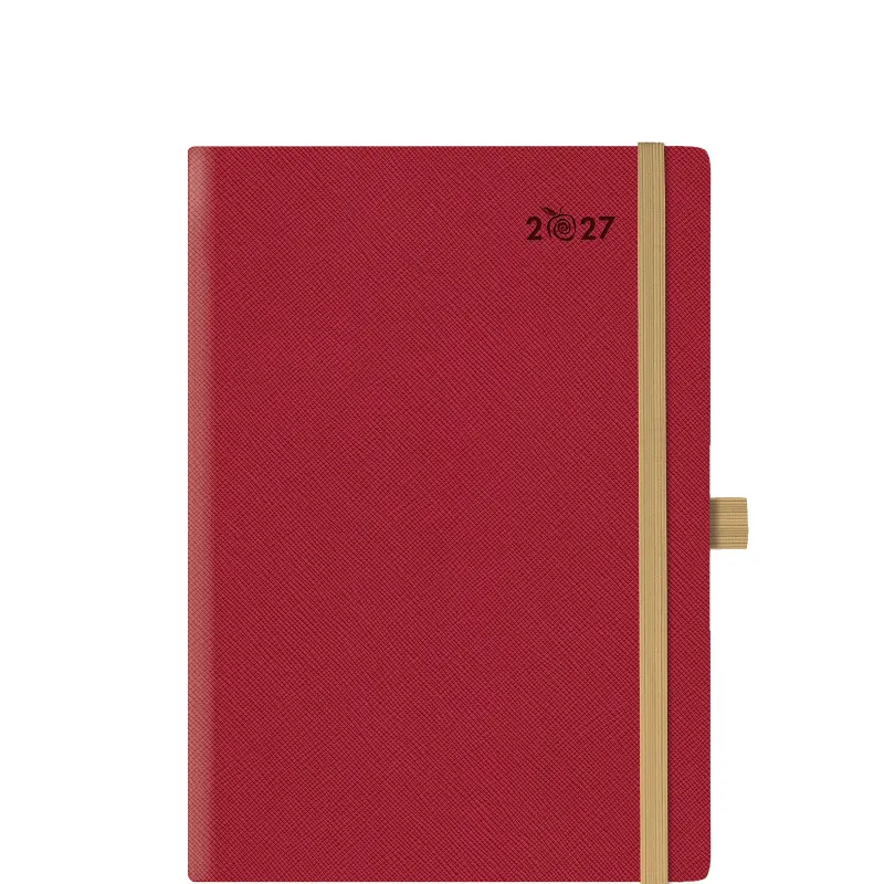 Θεοφύλακτος - Ημερήσιο Ημερολόγιο Appeel Saffiano Eco Plus L 2027, Red Delicious 17.2x24 692YT.345