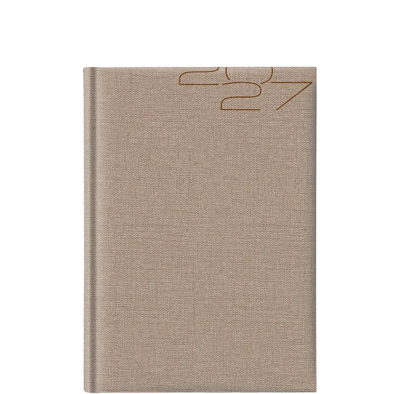 Θεοφύλακτος - Ημερήσιο Ημερολόγιο Cotton Classic L 2027, Μπεζ 17,2x24 696JO.E44