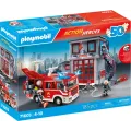 Playmobil Action Heroes - Αρχηγείο Και Όχημα Πυροσβεστικής 71603