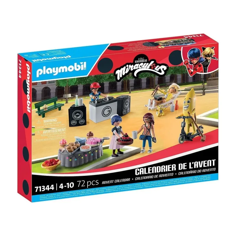 Playmobil Miraculous - Χριστουγεννιάτικο Ημερολόγιο Miraculous Πάρτι στο Παρίσι 71344