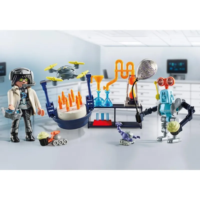 Playmobil City Life - My Life - Gift Set Πάρτυ Στο Eργαστήριο Του Tρελοεπιστήμονα 71450