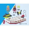 Playmobil Action Heroes - Φουσκωτό Σκάφος Πυροσβεστικής Με Θαλάσσιο Scooter 71464