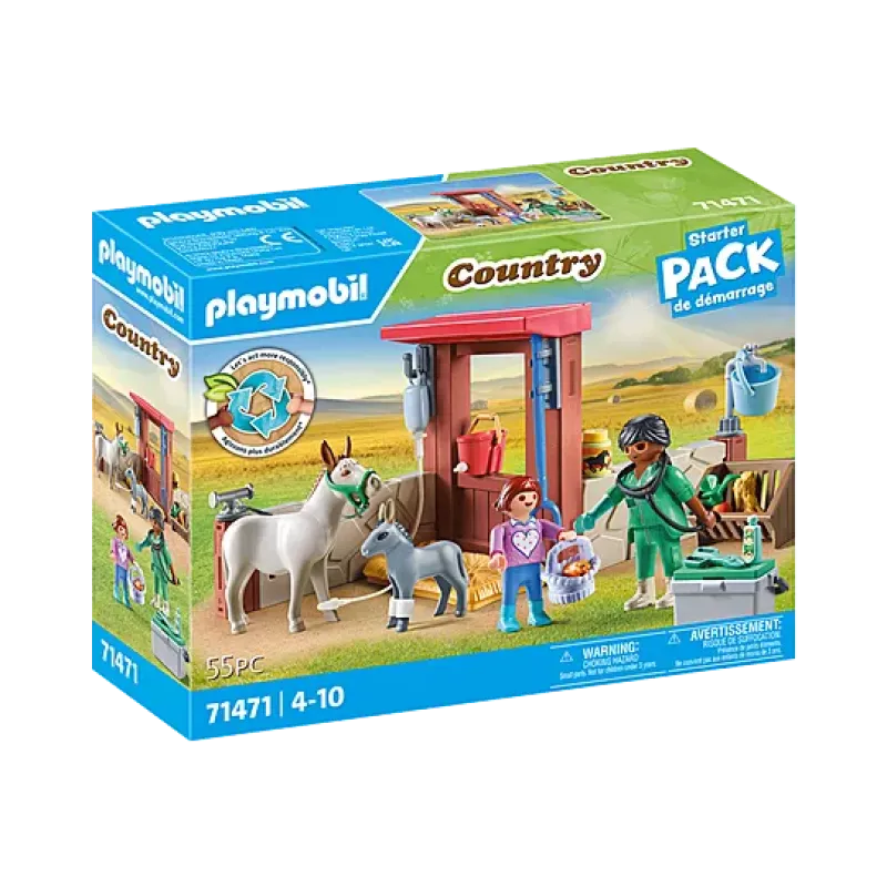 Playmobil Country - Starter Pack Φροντίζοντας Τα Γαϊδουράκια 71471