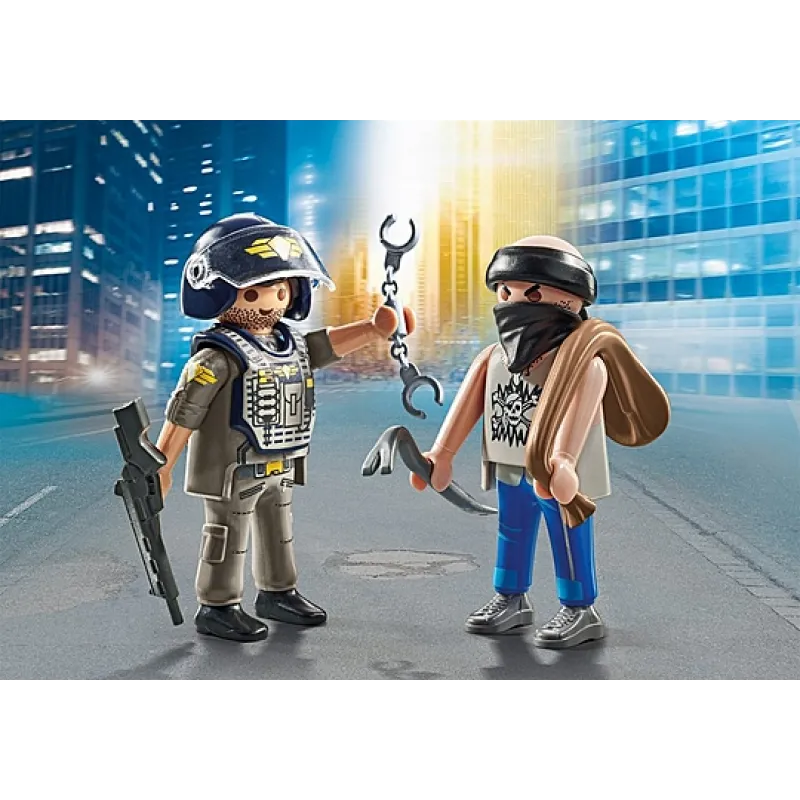 Playmobil City Action - Duopack Κλέφτης Και Αστυνόμος 71505