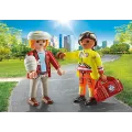 Playmobil City Life - Duopack Διασώστης Και Τραυματίας 71506