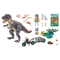 Playmobil Dino - T-Rex Και Εξερευνητής Με Μοτοσικλέτα 71524