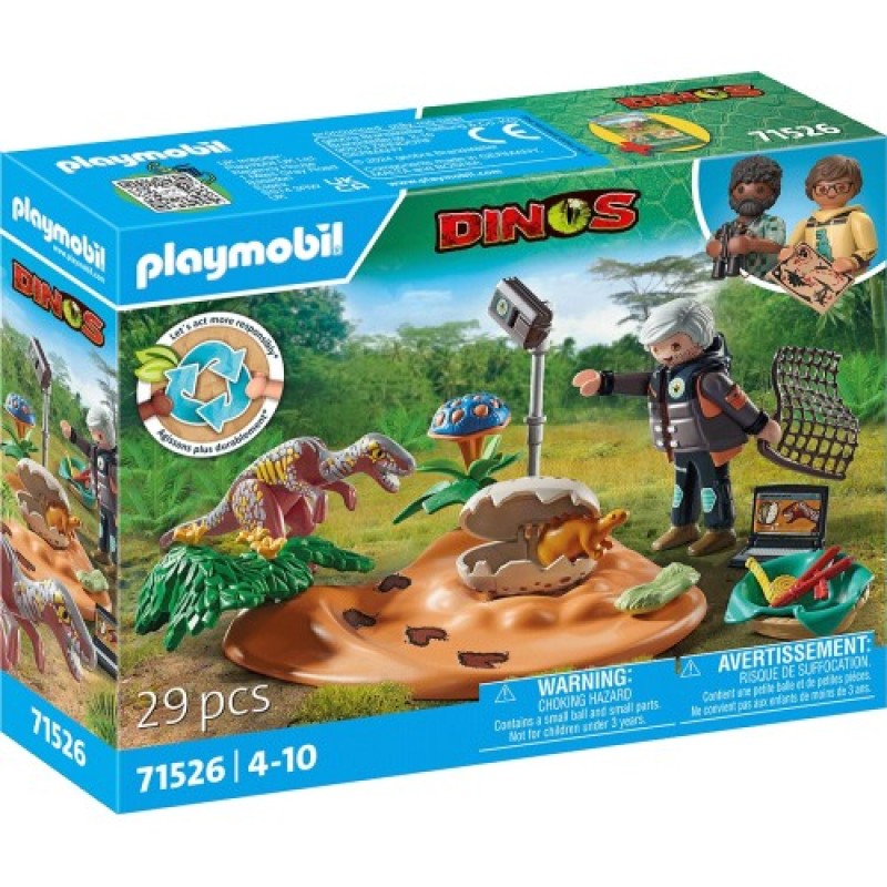 Playmobil Dinos - Φωλιά Στεγόσαυρου και Κλέφτης Αυγών 71526