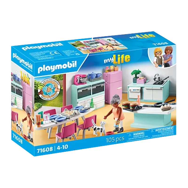 Playmobil My Life - Μοντέρνα Κουζίνα Με Τραπεζαρία 71608