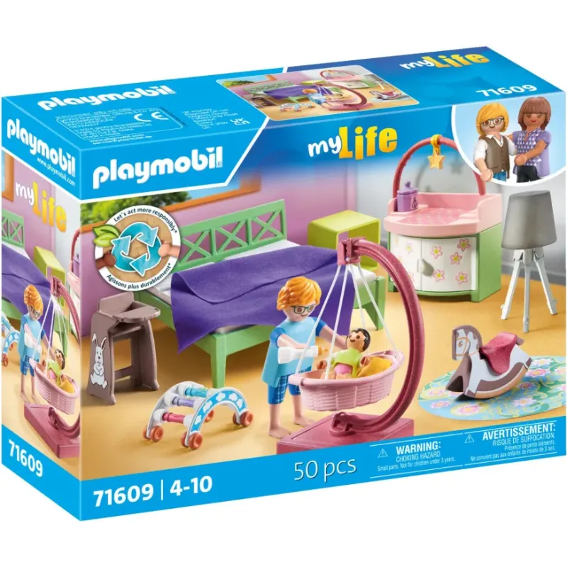 Playmobil My Life - Μοντέρνο Υπνοδωμάτιο Με Κούνια 71609