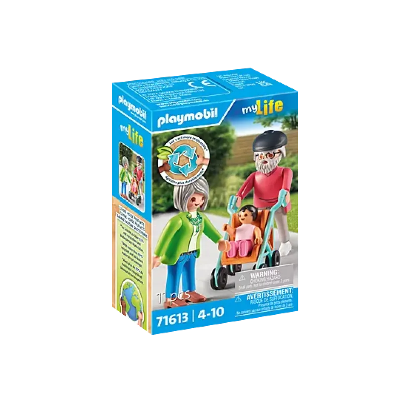 Playmobil My Life - Παππούς Και Γιαγιά Με Μωρό 71613