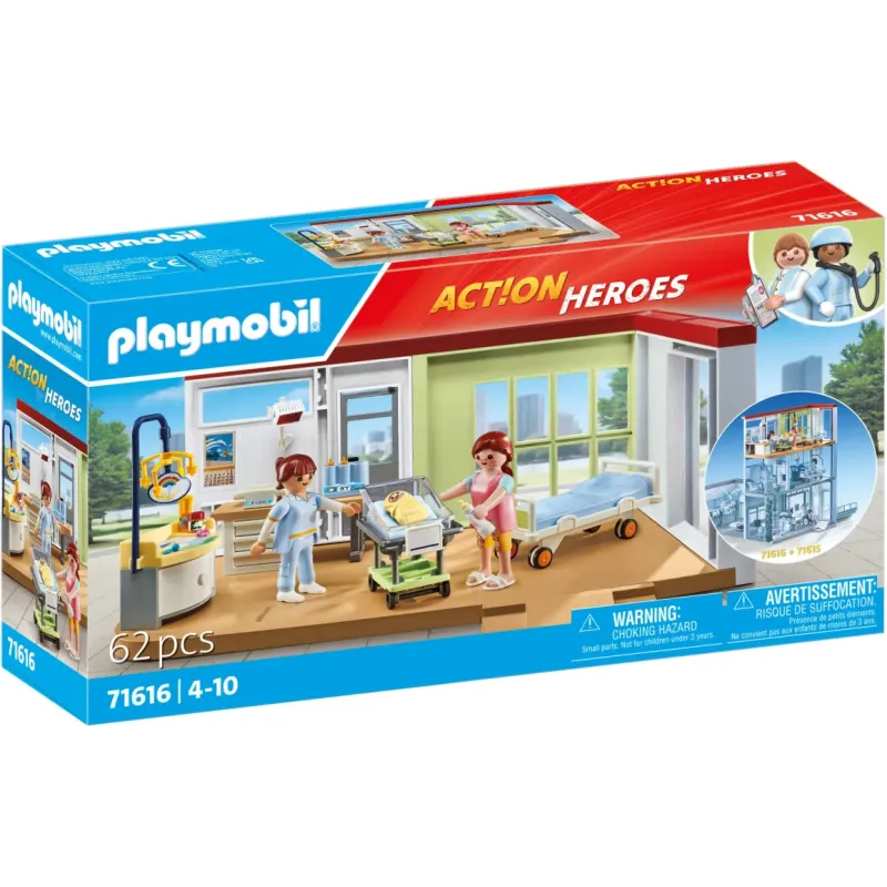 Playmobil Action Heroes - Μαιευτική Κλινική 71616