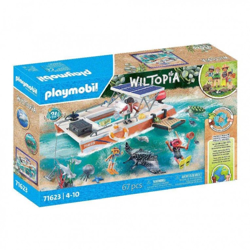 Playmobil Wiltopia -  Πλωτό Εργαστήριο Υποθαλάσσιων Ερευνών 71623