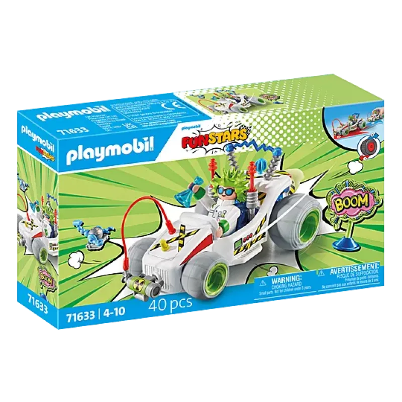 Playmobil Funstars - Crazy Kart Τρελός Επιστήμονας 71633