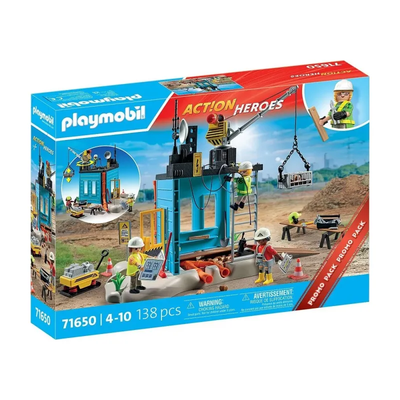 Playmobil Action Heroes - Εργοτάξιο 71650