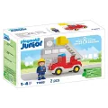 Playmobil Junior - Πυροσβέστης Με Κλιμακοφόρο Όχημα 71683