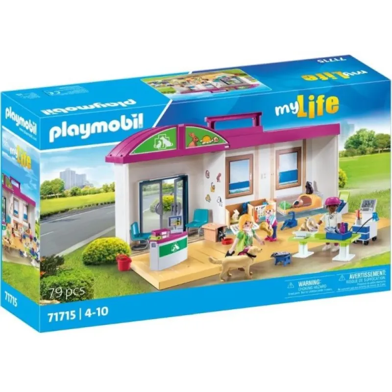 Playmobil My Life - Βαλιτσάκι Κτηνιατρική Κλινική 71715