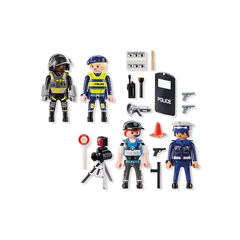 Playmobil Action Heroes - Starter Pack, Σετ Φιγούρες Αστυνομίας 71730