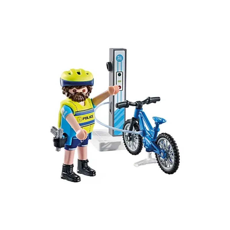 Playmobil Action Heroes - Αστυνόμος Με Ηλεκτρικό Ποδήλατο 71732