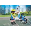 Playmobil Action Heroes - Αστυνόμος Με Ηλεκτρικό Ποδήλατο 71732