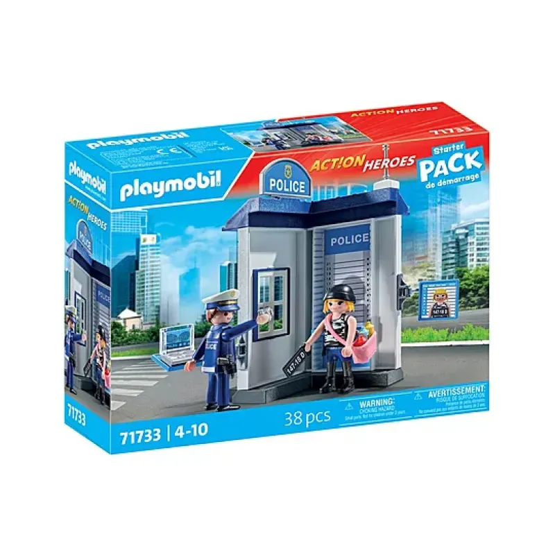 Playmobil Action Heroes - Starter Pack, Δωμάτιο Εξακρίβωσης Στοιχείων Συλληφθέντων 71733