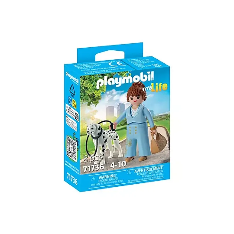 Playmobil My Life - Μοντέρνα Κοπέλα Με Σκυλί Δαλματίας 71736