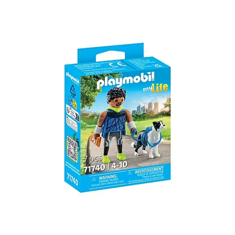 Playmobil My Life - Αθλητής Με Μπόρντερ Κόλεϊ 71740