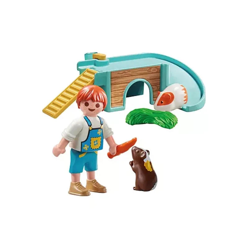 Playmobil My Life - Ινδικά Χοιρίδια Με Σπιτάκι 71746